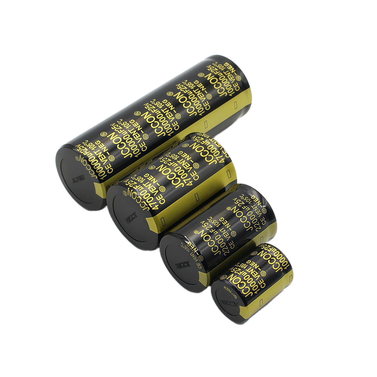 1 قطعة JCCON الثور القرن مكثف الجهد الكامل 25V 10000 فائق التوهج 22000 فائق التوهج 47000 فائق التوهج 100000 فائق التوهج 25 فولت مرشح الصوت الألومنيوم مُكثَّف كهربائيًا