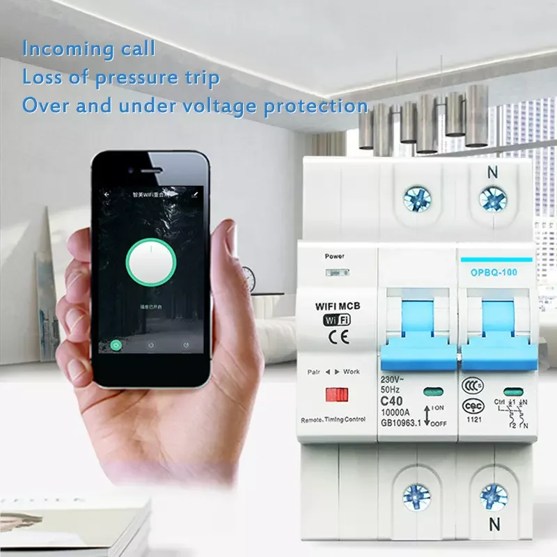 1-4P WIFI Smart Circuit Breaker WiFi Interruptor Automático 230V/240V IoT Smart Home Air Switch