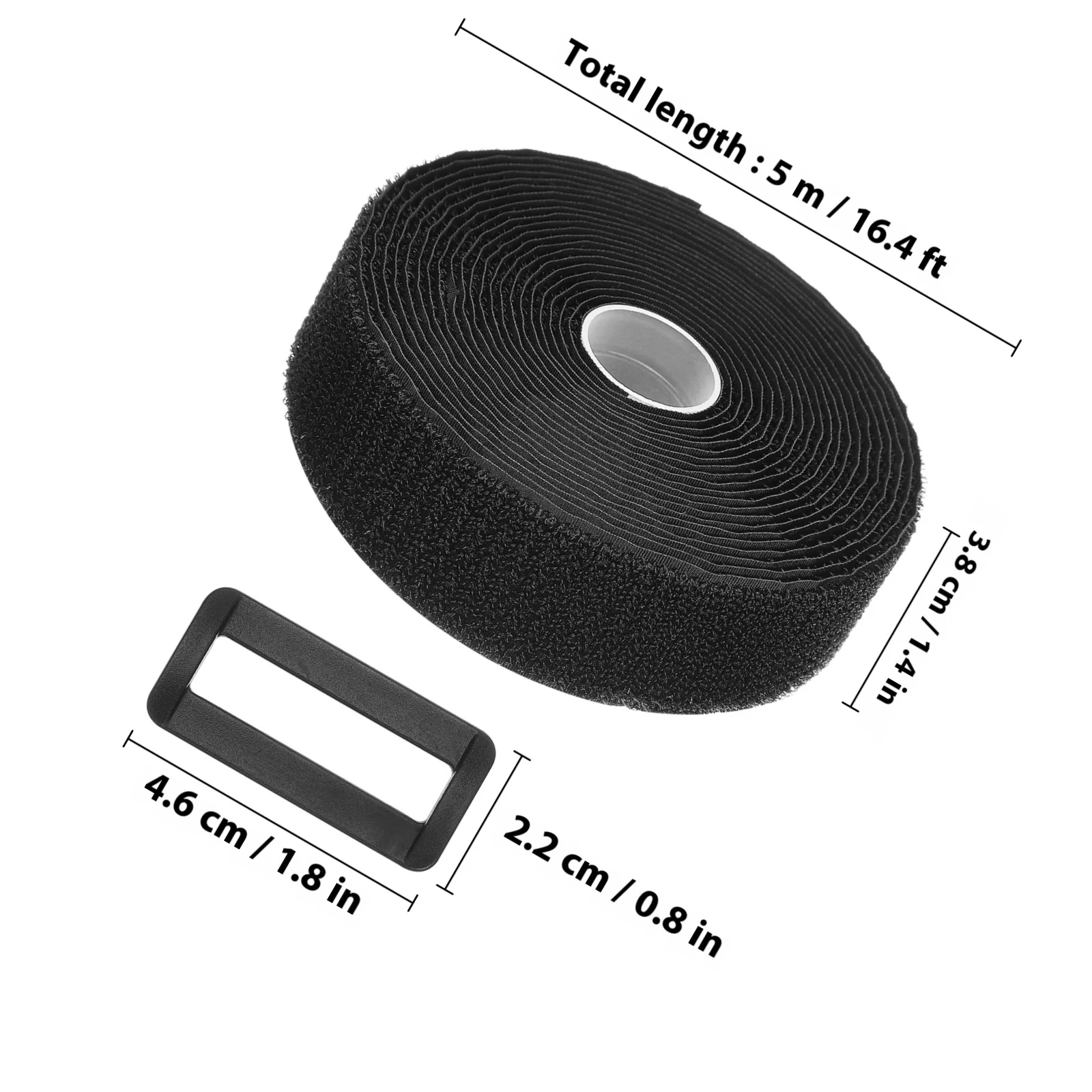 20 قطعة 1 لفة ذاتية اللصق هوك حلقة حزام 5 متر قابلة لإعادة الاستخدام منظم الكابلات مقاومة للاهتراء العلاقات الحبل للمنزل مكتب المرآب الربط #2