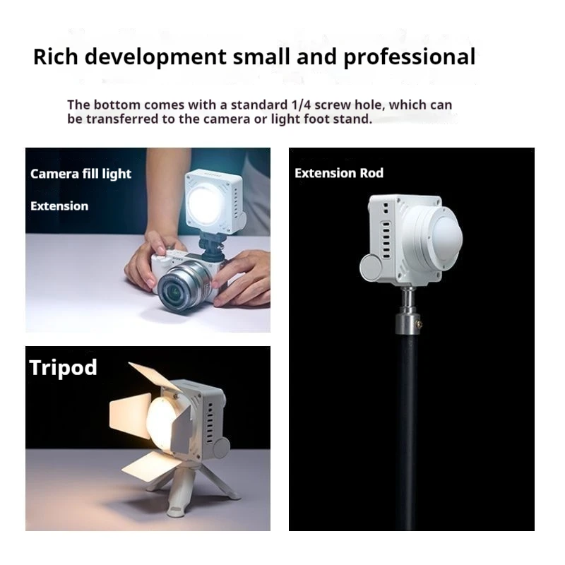 20W LED Pocket Photographic Fill Lighting 2700K-6500K Portable Video Light With Softbox Honeycomb Grid Barndoor for Photo