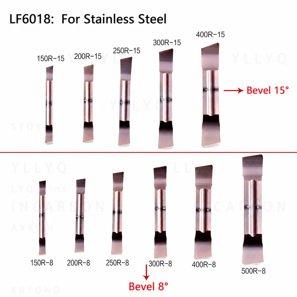 10PCS MGGN150 200 250 300 400 500 R15 L15 LF6018 CNC Lathe Grooving Carbide Inserts Slotting Cutter Tools