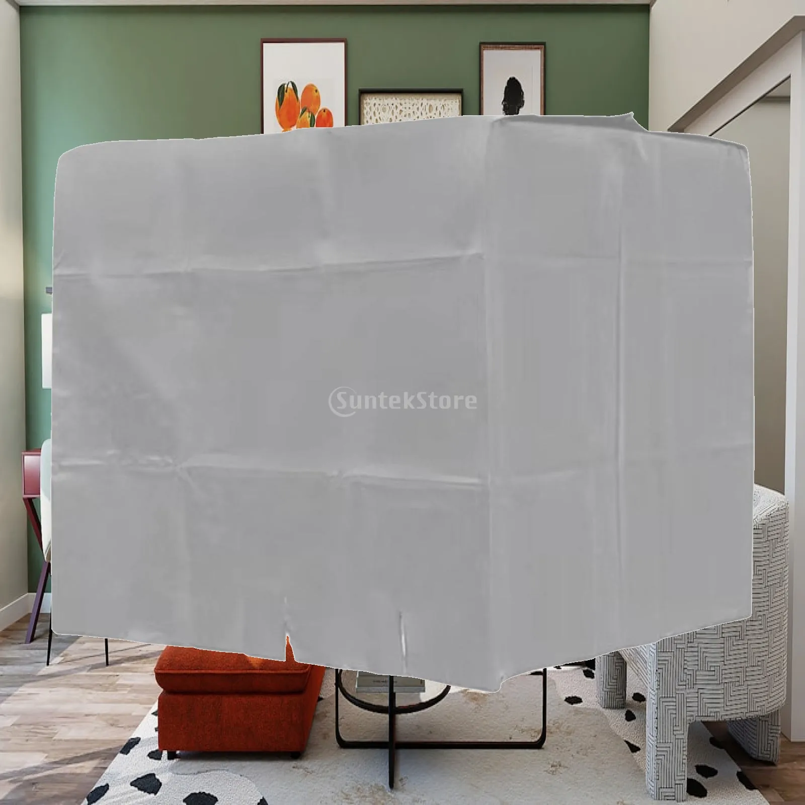 Tarpaulin Water Tank Cover Outdoor Dustproof Sun Resistant Protection for Ton Barrel 1000L Rainwater Storage Container