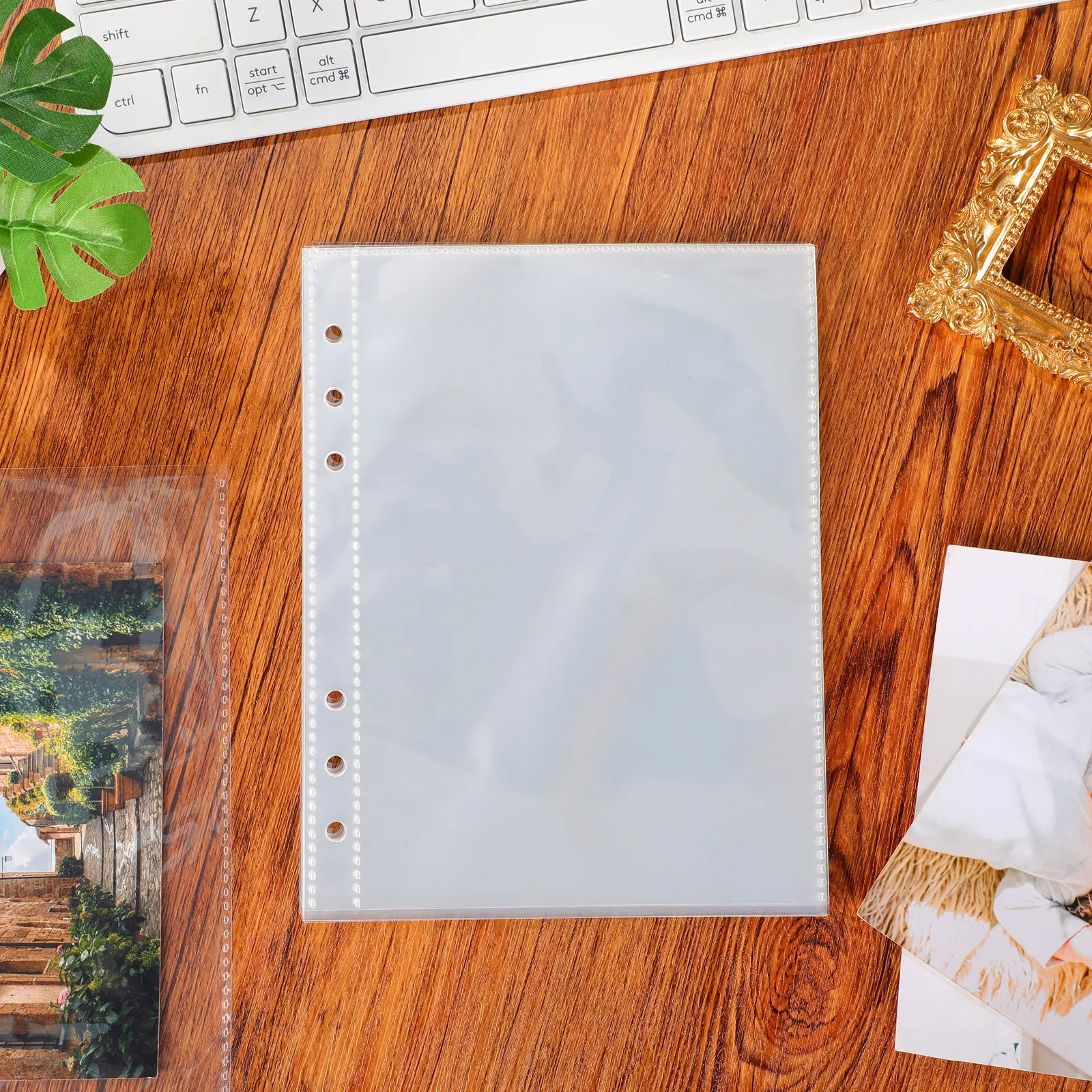 

1Pcs Plastic Transparent Display Booklet Album Inner Page Protective Cover Lightweight PP Material Storage for Photos