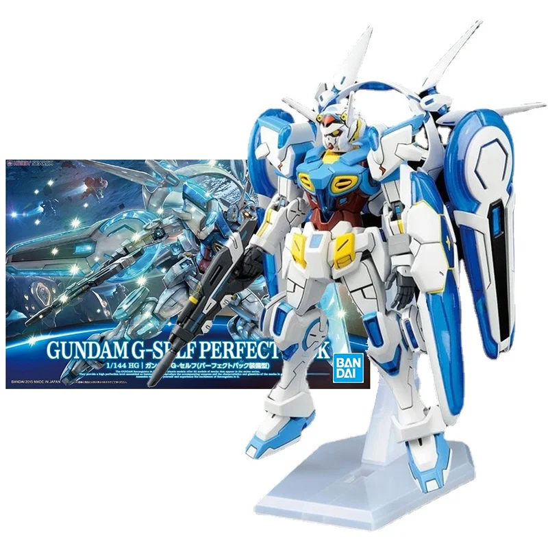 

Bandai Genuine Gundam Model Kit Anime Figure HG G-SELF Perfect Pack Collection Gunpla Anime Action Figure Toys for Children