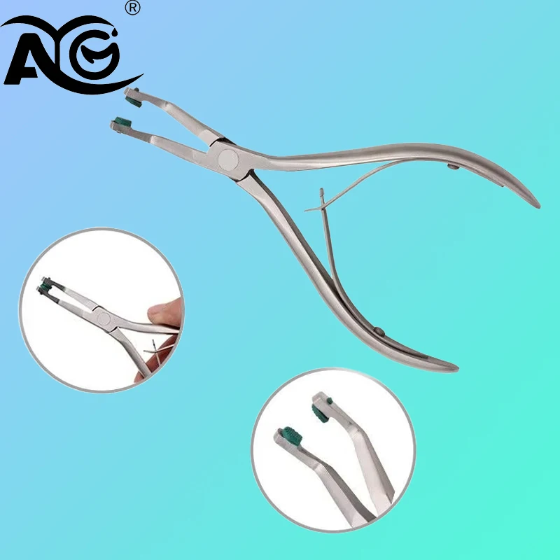 

1 шт. AG стоматологические временные зубы, плоскогубцы для удаления коронок, временные зубные щипцы, стоматологические инструменты