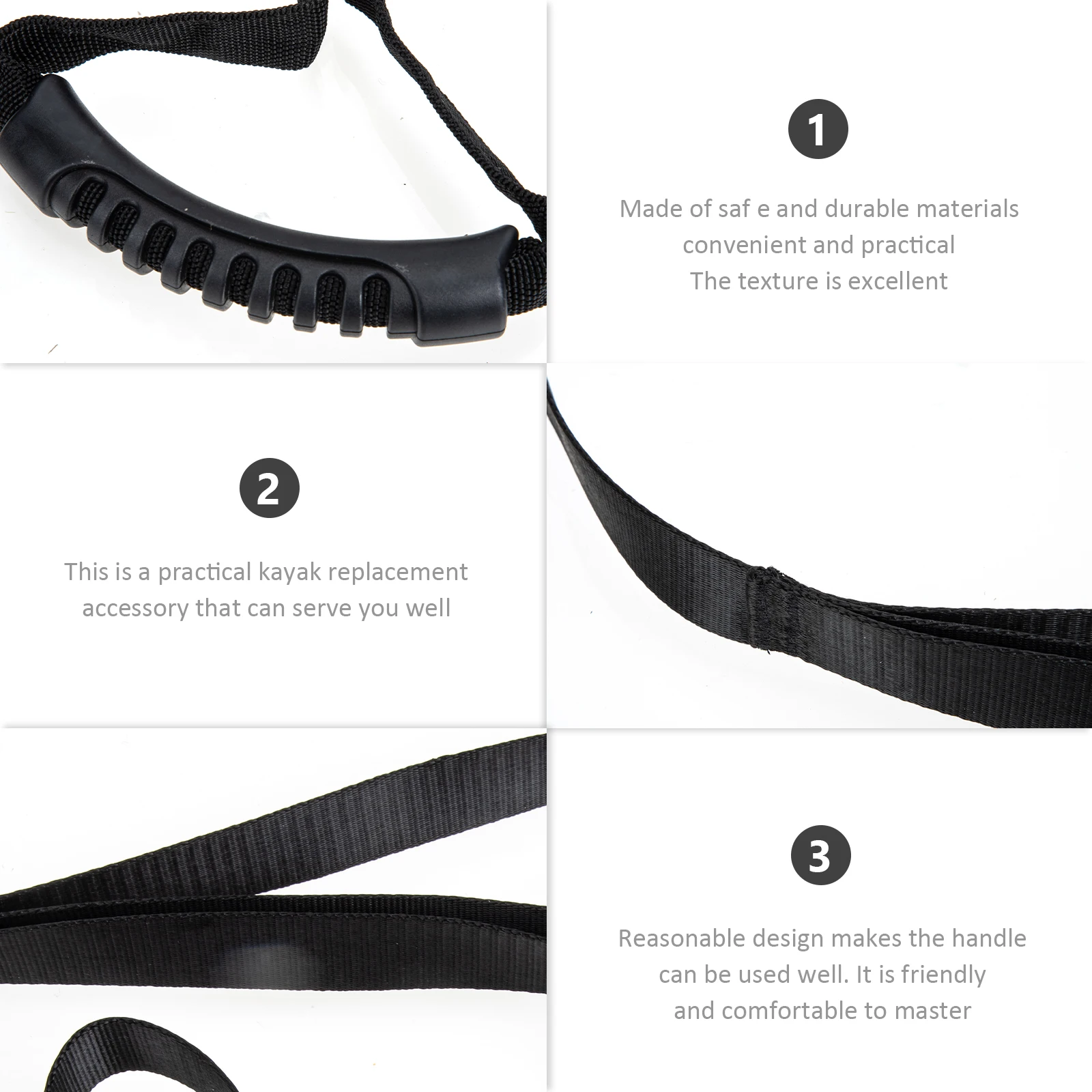 

Kayak Stand-Up Assist Strap Canoe Pull-Up Handle Durable Polyester Drag Band Boating Accessories Lightweight Grip For Dinghies