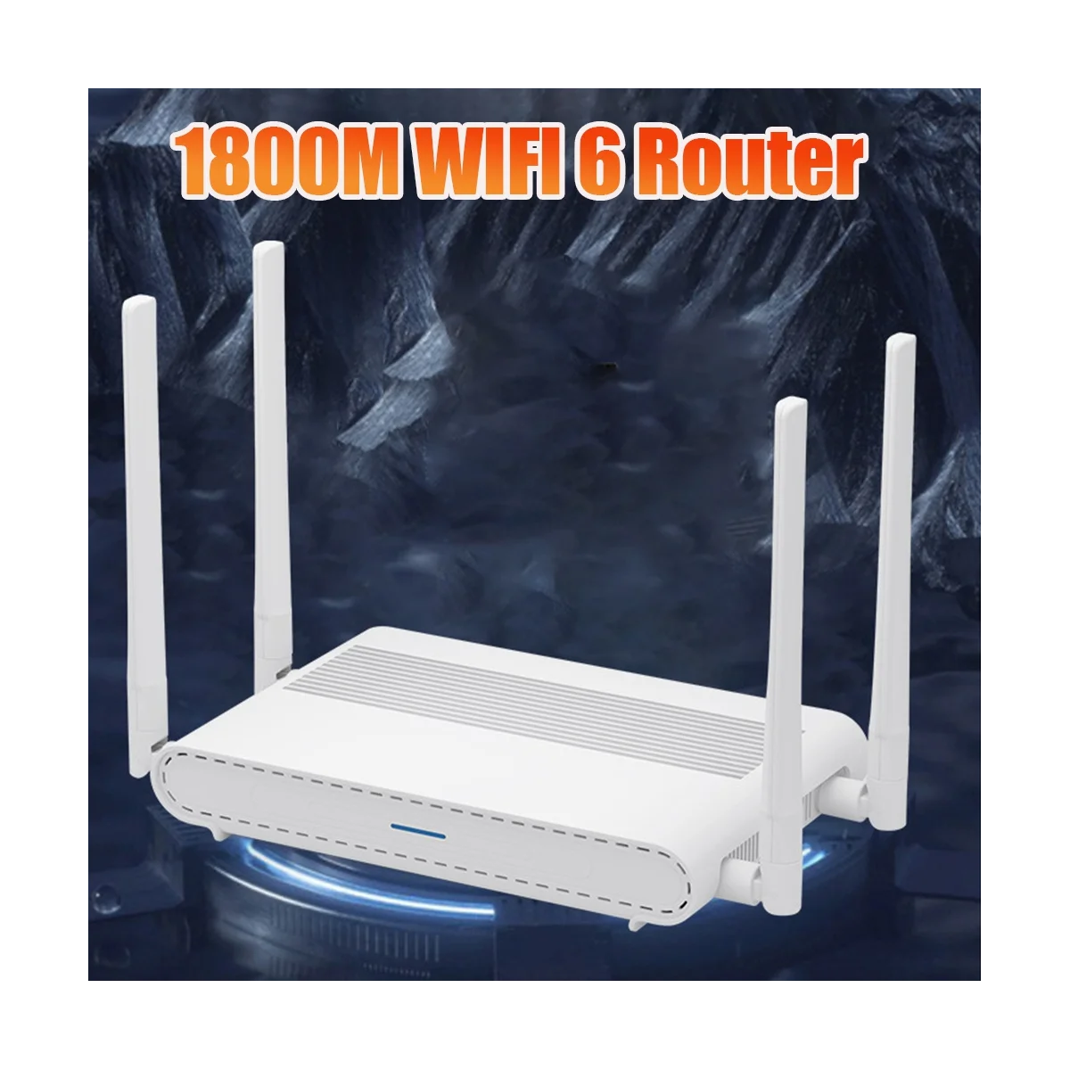 Enrutador WiFi 6 inalámbrico de 1800M, dispositivo de banda Dual de 2,4G y 5,8G, con 4 antenas, compatible con 128 usuarios (enchufe estadounidense)