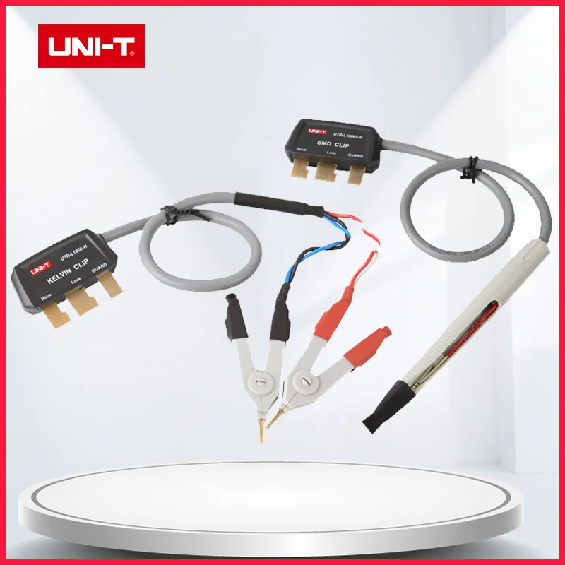 UNI-T UTR-L100k-H UTR-L100kS-H Kelvin Test Lead Four-terminal Kelvin Test Clamp 100kHz use for UT622A UT622C UT622E