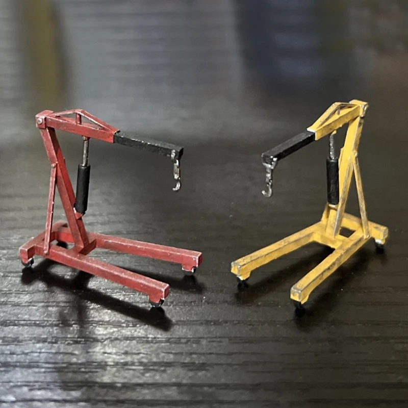 1PCS 1/64 Scale Engine Hanger 3D Printed Crane Bracket Repair Tool DIY Decoration Static Model for Garage Workshop Diorama Scene