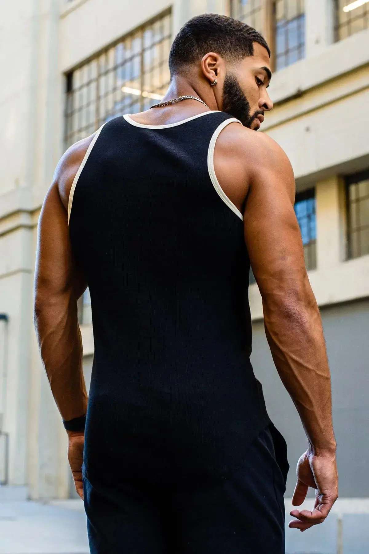 Summer New Color Contrast Quick Dry Fitness Bodybuilding Vest Men's Outdoor Running Casual Sports Sleeveless Racerbox