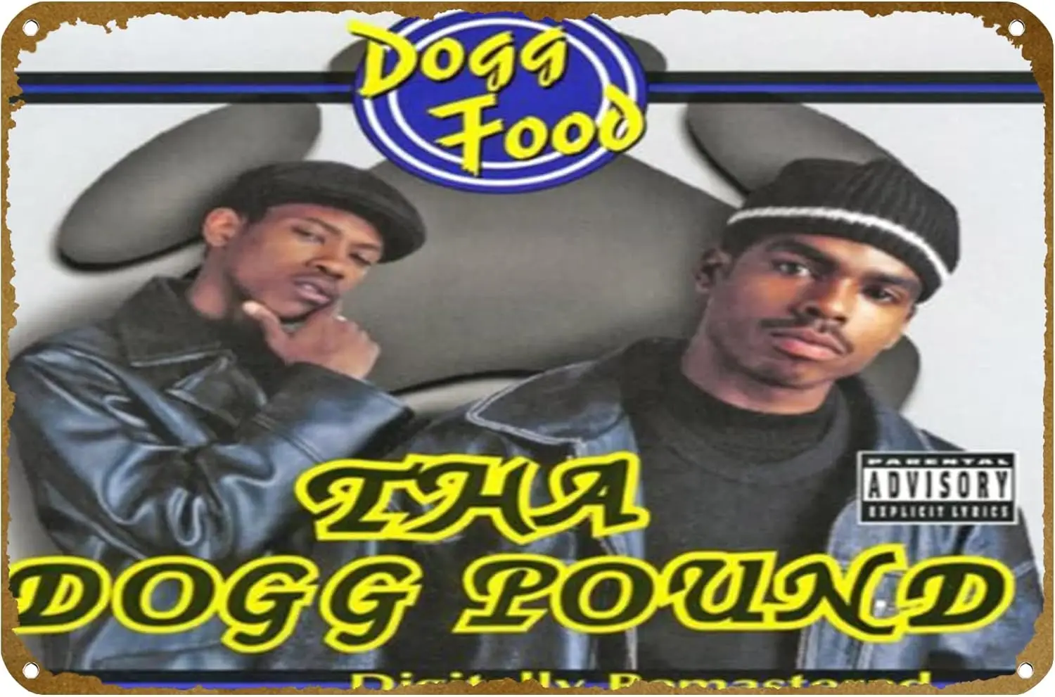 Tha Dogg Pound LetS Play House ملصق واضح معدن القصدير علامة شعار الأسرة نادي بار مقهى غرفة نوم الفن الجدار الديكور هدية #1
