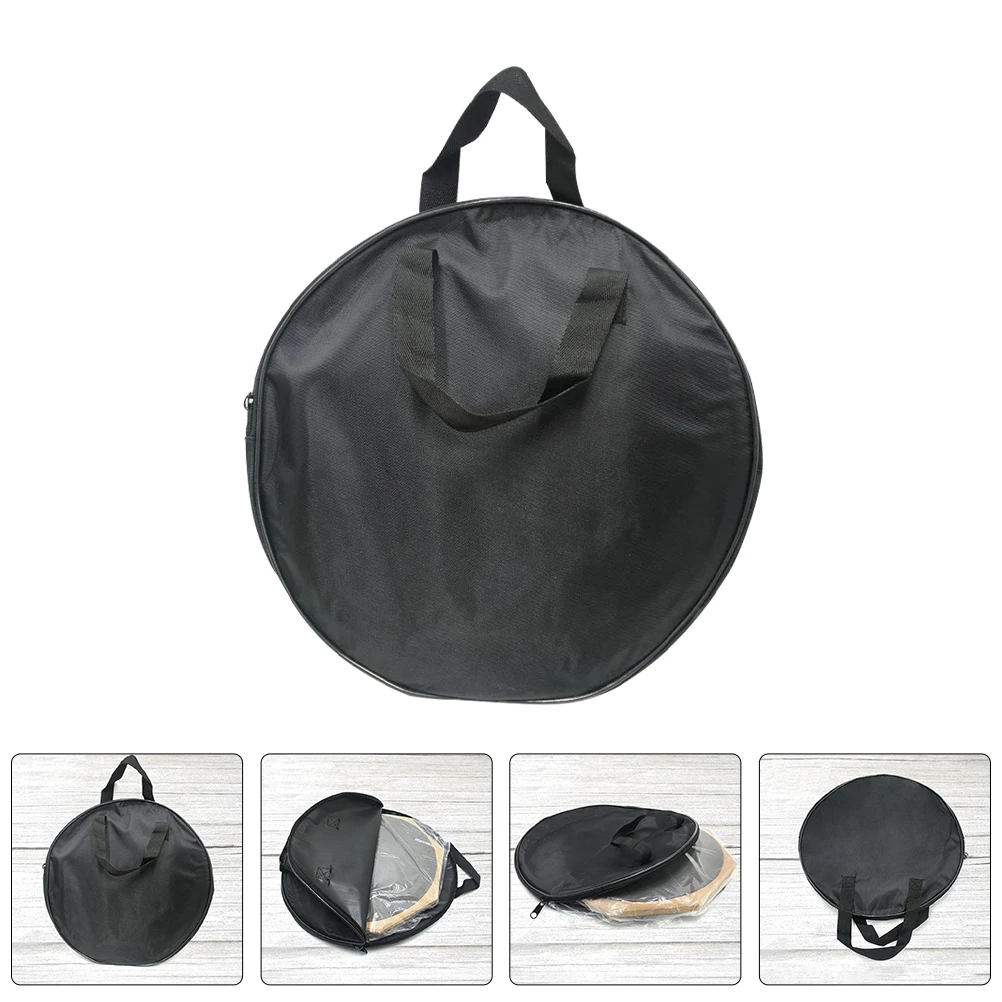 

Waterproof Pad Bag Oxford Fabric Durable Carry Handle Compact Design for Silent Drum Pads Cymbal Case Snare Storage Black Drum
