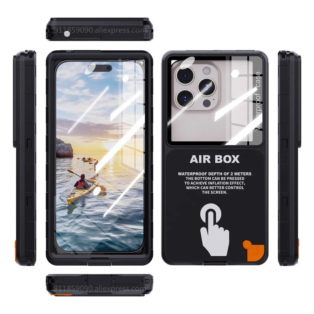 360 Waterproof Box for Samsung S25 Ultra S24 FE S23 Plus S22 S21 S20 S10 S9 S8 Plus Note 20 10 9 8 Luxury Shockproof Case Cover