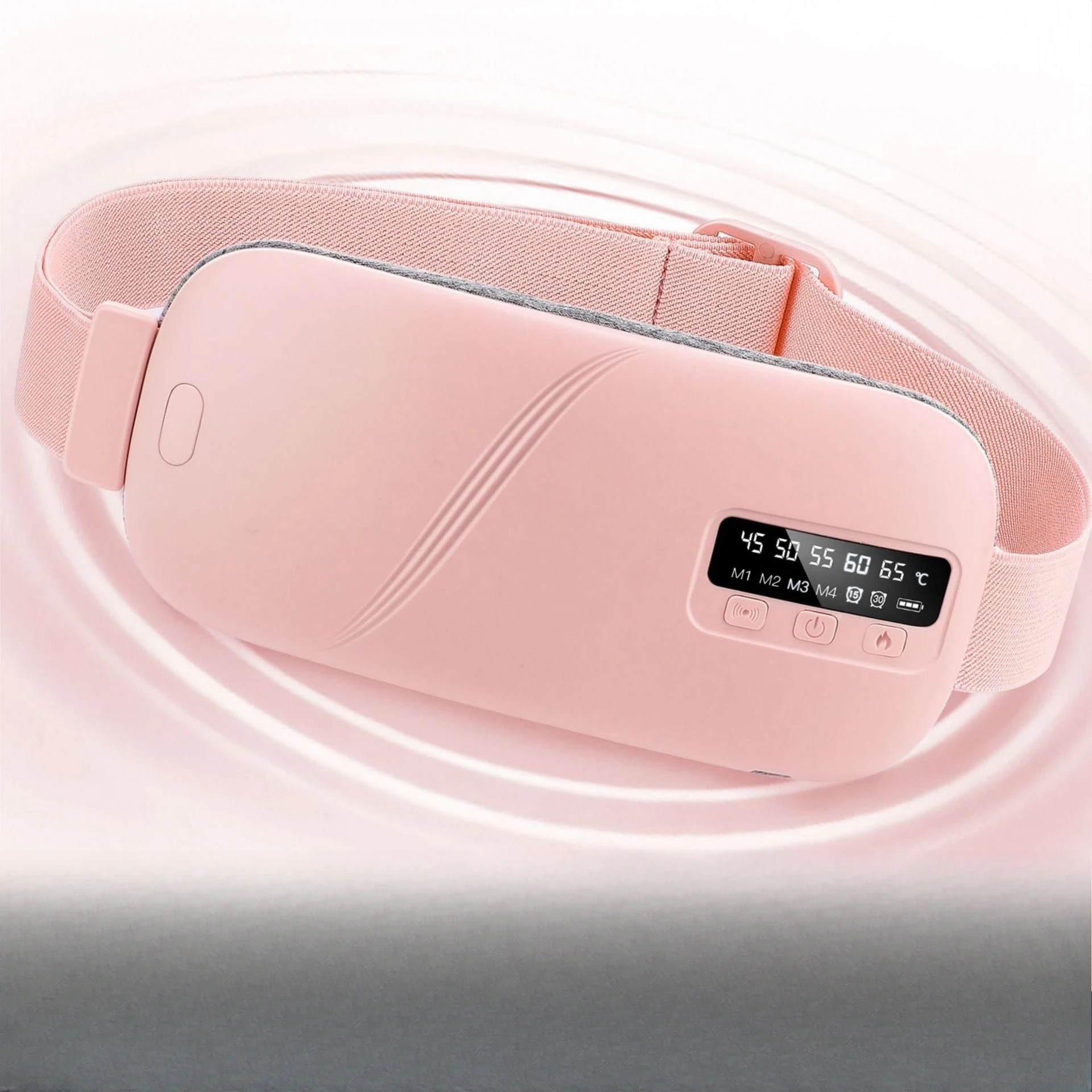 

Heating Massage Belt for Period Pain Relief, Vibrating Abdominal Wrap with Thermal Therapy, Rechargeable Home/Office Use