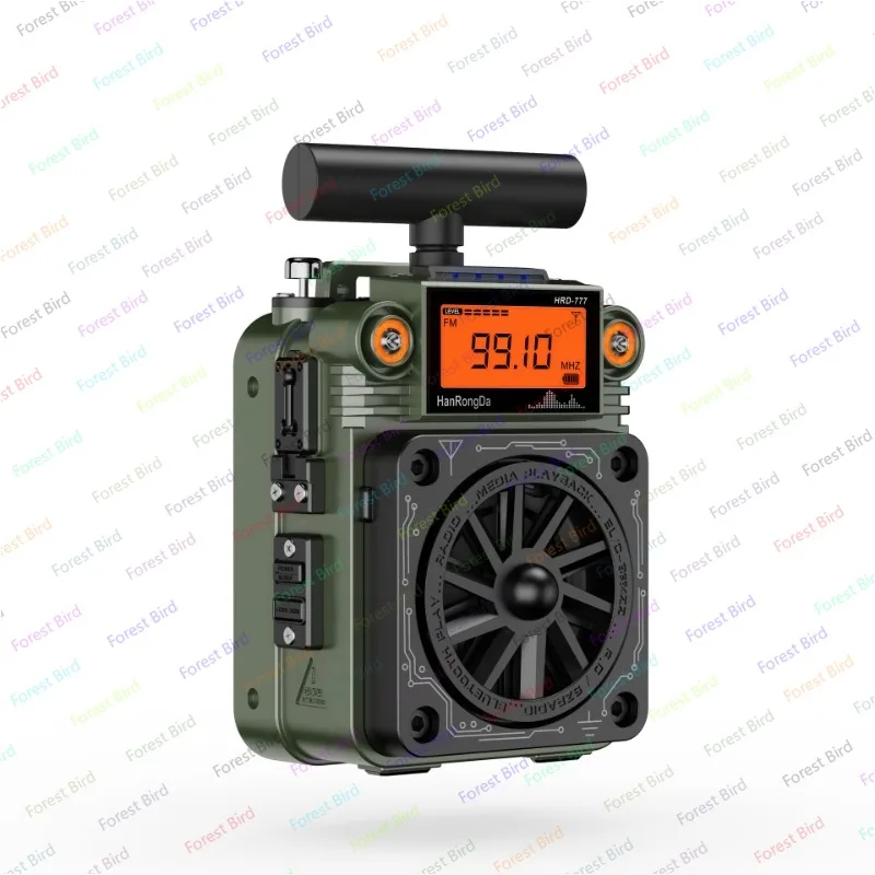 HanRongDa HRD 777  Full-Band Mini Radio Receiver Stereo   Metal case with Bluetooth