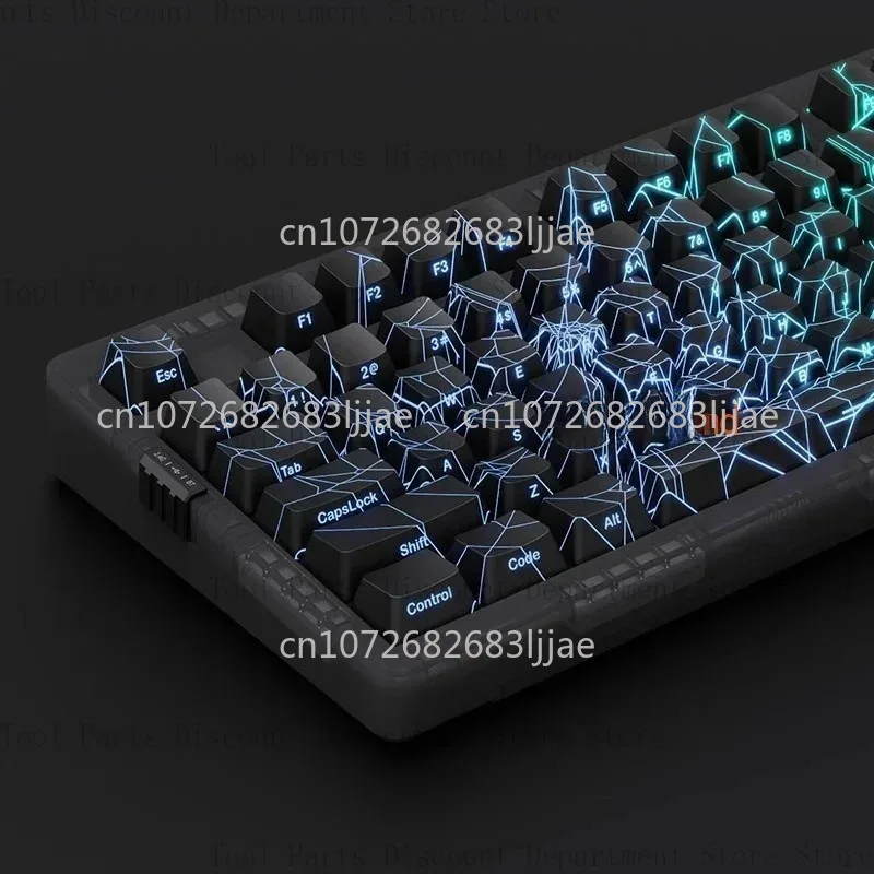 ZH980 Spider Web Mechanical Keyboard 3Mode Wireless Gaming Keyboards RGB Hot Swap Customise Pc Accessories Gifts