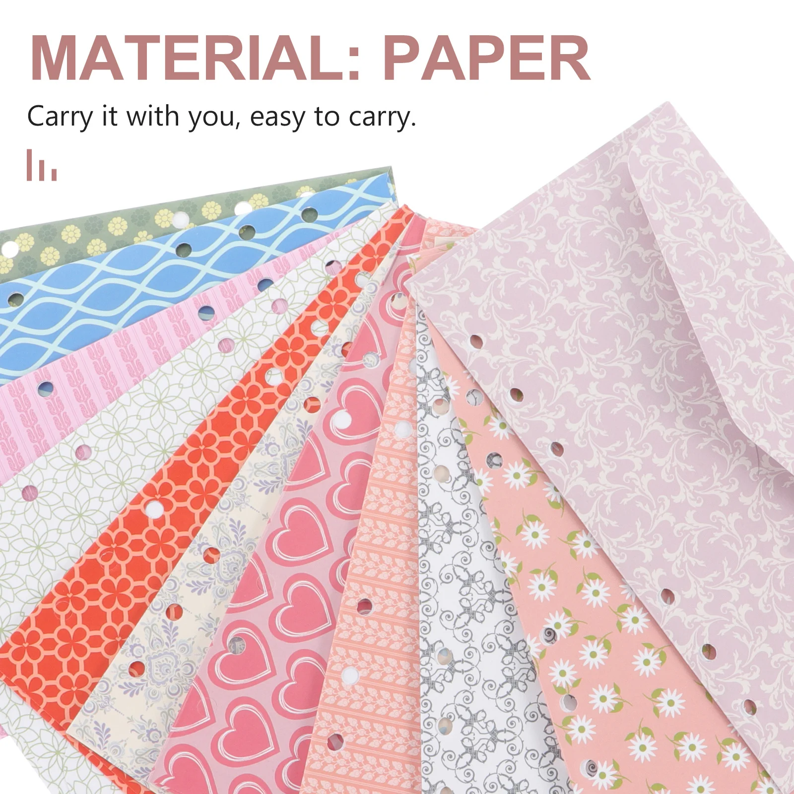 1Set Loose-Leaf High-Grade Paper Cards Financial Independence Budgeting Tracking Sheets