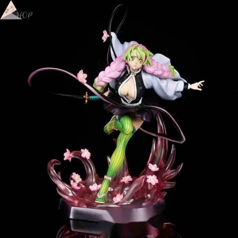 

Demon Slayer Mitsuri Kanroji Love Pillar Figure Iguro Mansion Scene Statue Anime Collectible Model Gift