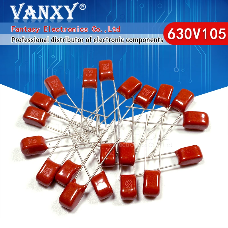 10PCS 63V105J 1UF 63V 105 104 684 474 224 63V104J 63V684J 63V474J 0.1UF 0.68UF 0.47UF 0.22UF CBB Kondensator z folii polipropylenowej