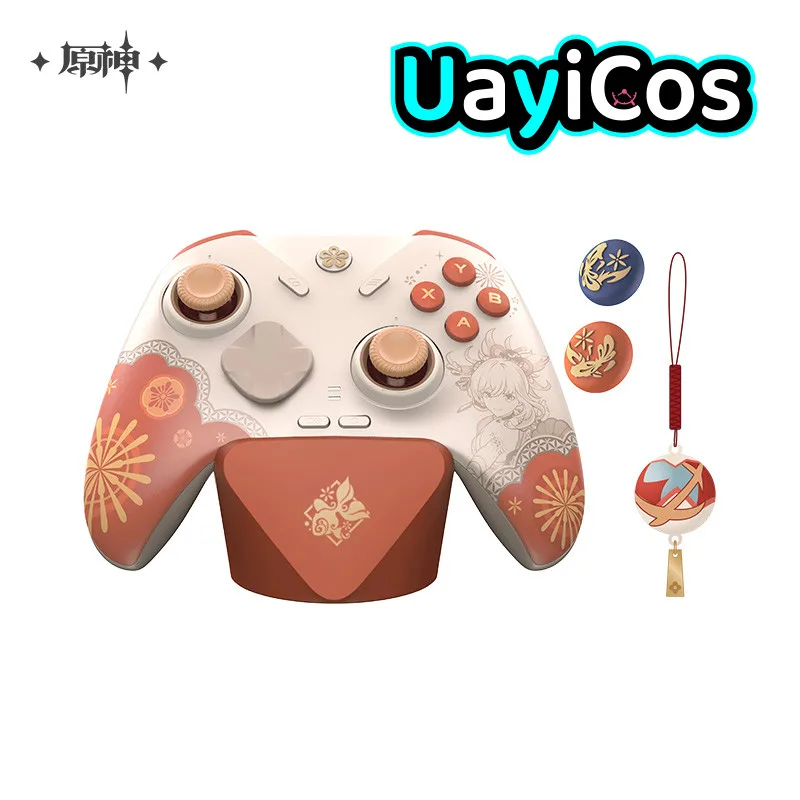 Officiële Genshin Impact Yoimiya Play Game Handle Set Sleutelhanger Geschenken Box Game Console Handheld Controller Anime Game Toy Kids Gif