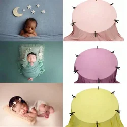 Newborn Photography Backdrop Blanket Wrap Set Soft Fabrics Shoot Studio Accessories Baby Posing Frame Blankets Wraps Fotografia