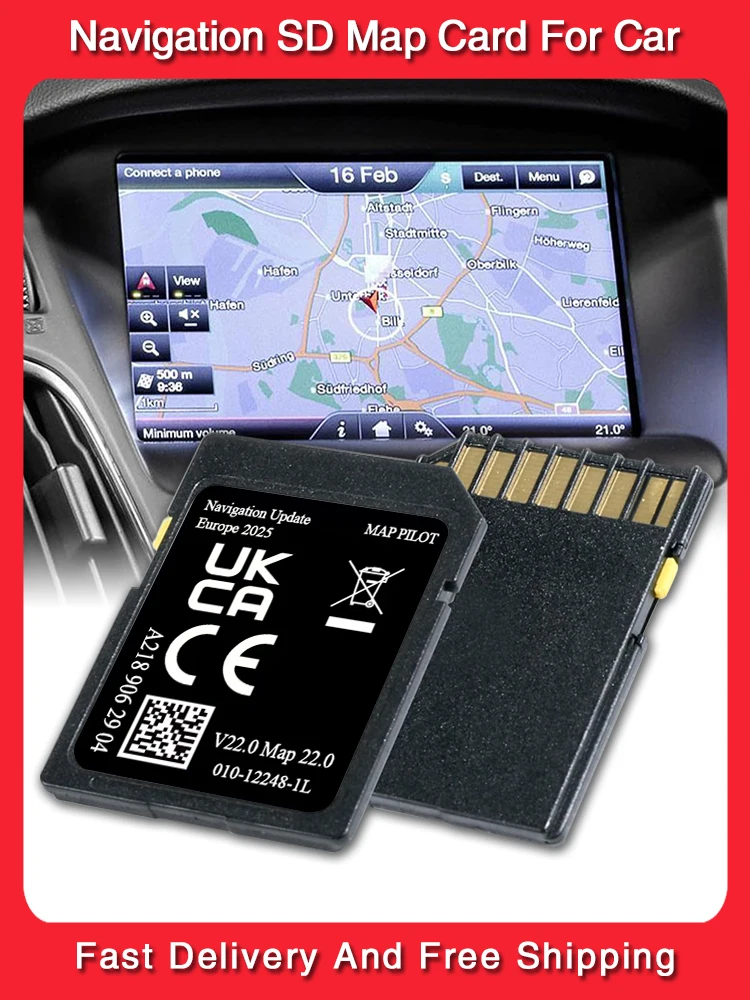 Karta pamięci GPS SD 2026 V22 EU Map Navigation A2189062904 do systemu Garmin Mercedes-Benz A B C E CLA Nawigacja Samochodowa — zdjęcie produktu 7