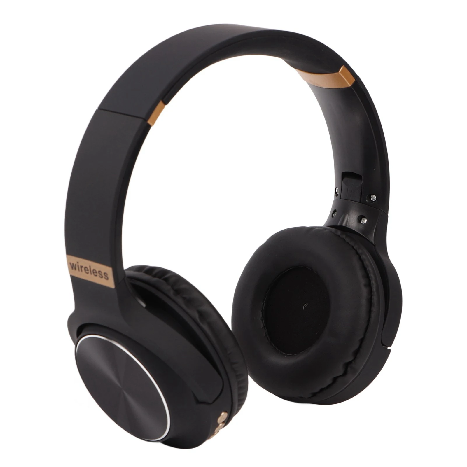  Headphones Foldable  Headset Multifunction Noise Canceling HiFi Stereo Wireless  Headphones Black