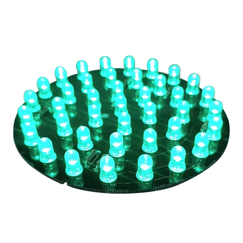 Customized DC12V Round Design PCB Board With High Brightness LED Traffic Light Replacement