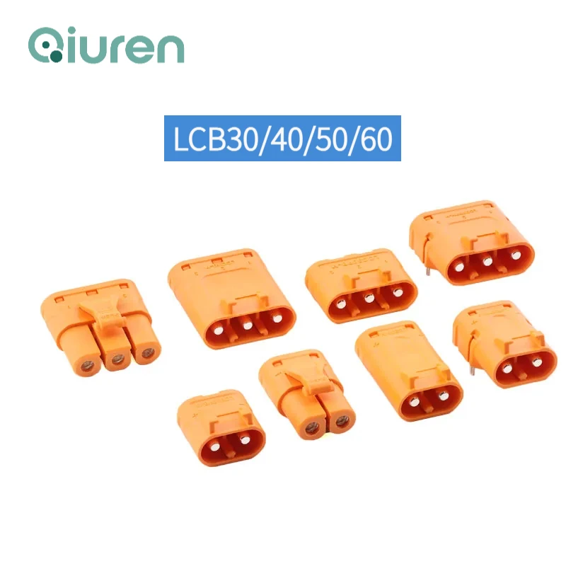 5PCS Amass DC Plug LCB30 LCB40 LCB50 LCB60 Copper Silver Plated Lithium Battery Connector For Smart Appliance Male Female