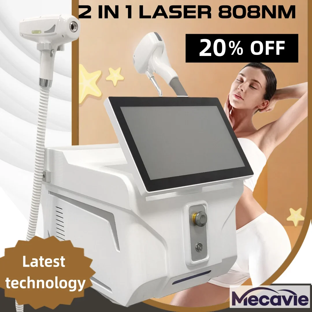 

2-в-1, 4000 Вт, 4 длины, профессиональный диодный лазер для удаления волос и пико-тату, портативный безболезненный постоянный аппарат для удаления волос