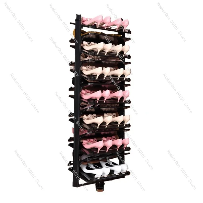 360 Degree Swivel Rotating Telescopic Shoe Shelf Rack only shelf no cabinet W68*D34*H211cm