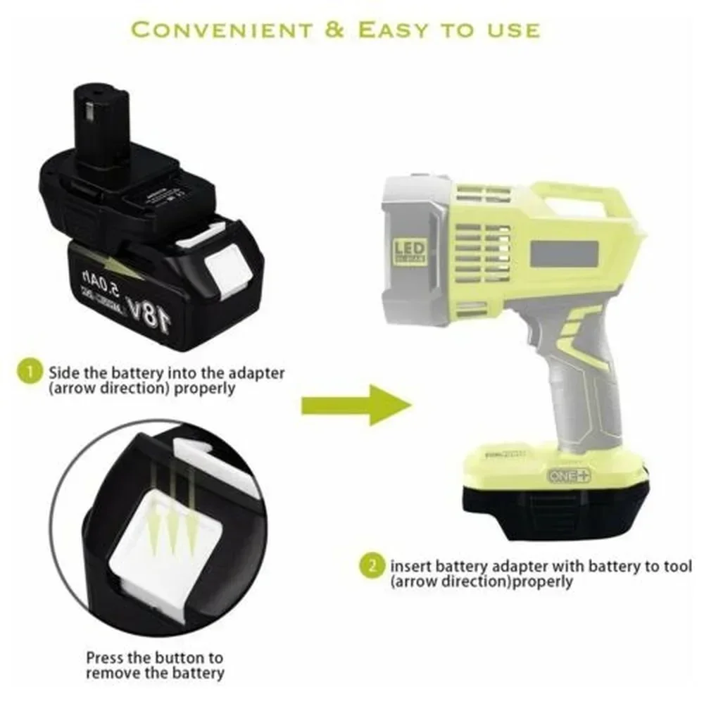 MT20RNL Battery Adapter Converter for Makita 18V Li-Ion Battery Convert to for Roybi 18V Li-ion Battery Power Tool Drill