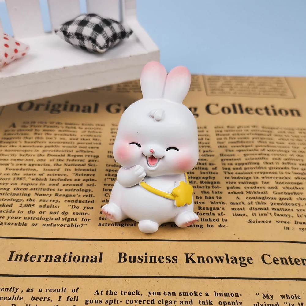 

PRZY 3D Cute Lovely Smiling Rabbit Clay Resin Mold Silicone Animal Mold Happy Bunny Fondant Mould Mousse Cake Molds