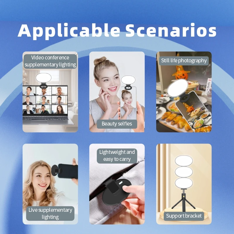 Mini LED Fill Light Pocket Portable Beauty Filter Lamp For iPhone Xiaomi Mobile Phones Macbook Computer Video Photography Lamps