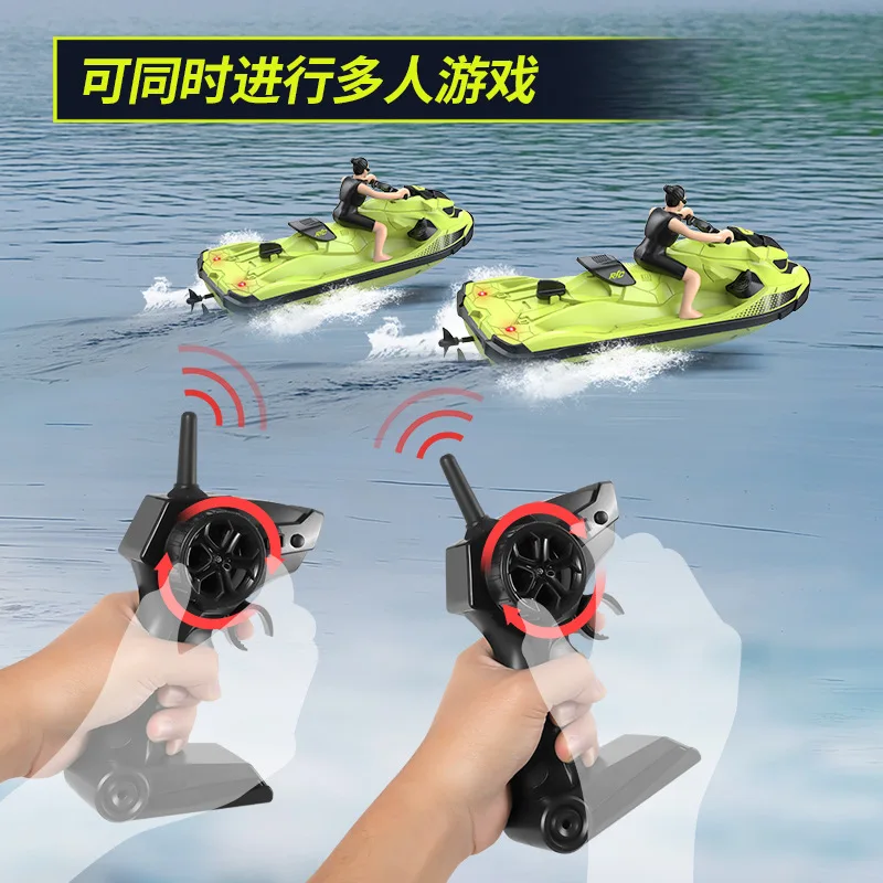 เรือ Rc Lm13-A Mini Jet Ski เรือยนต์ Rc ความเร็วสูง 2.4g รีโมทคอนโทรลไฟฟ้าเรือสําหรับของเล่นเด็กรีโมทคอนโทรลเรือ