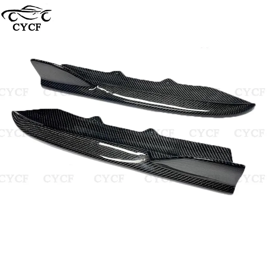 FD Style Carbon Fiber Rear Bumper Wrap Corner Diffuser Side Spoiler For BMW 3 Series F30 F35 M-Tech M-Sport 2013-2019 - Image 2