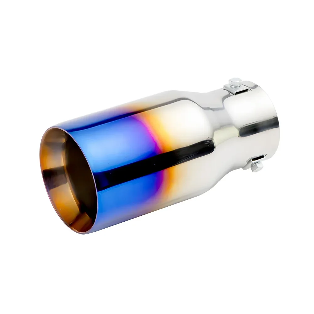 Stainless Steel Car Exhaust Tip Interface 63mm Round Outlet 89mm Auto Muffler Tail Pipe Nozzle Modified Car Parts