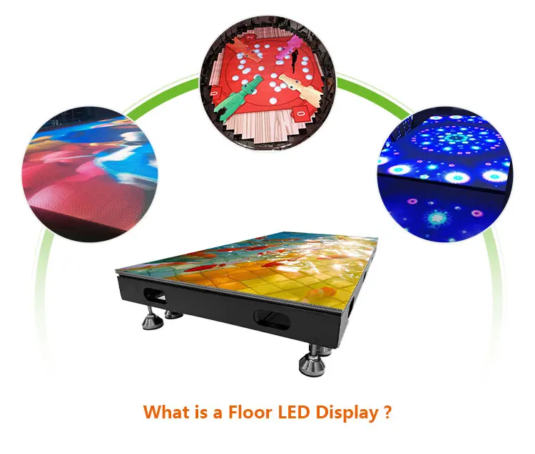 أرضية الرقص المحمولة LED المغناطيسية P4.81 أرضية الرقص التفاعلية تصميم جديد لون جيد القدرة على الاستنساخ صورة واضحة #3