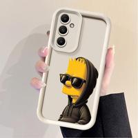 Shockproof Case for Samsung Galaxy A54 A52 A14 A53 A12 A13 A50 A23 A51 A71 A34 A21s A32 Phone Cover Disney Cool Simpsons Bart