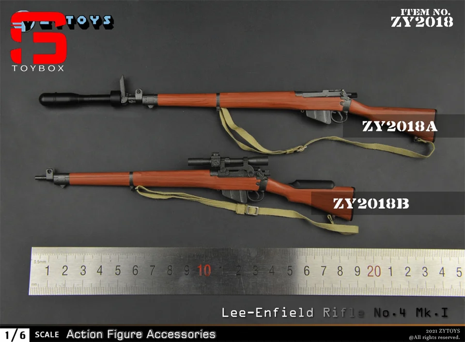 ZYTOYS ZY2015-ZY2019 1/6 Sniper Rifle 98K Type 99 M1 Garand NO4MKI