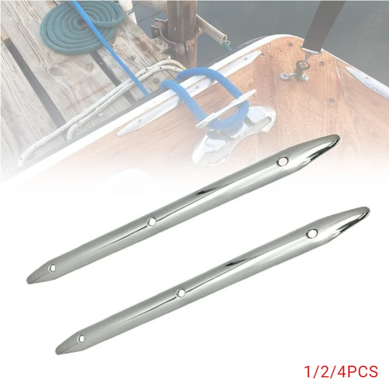 1/2/4PCS Stainless Steel Rub Strake for Yacht Marine Boat and RV Accessories Mooring Lines Protection Rub Strake 8/12/18inch