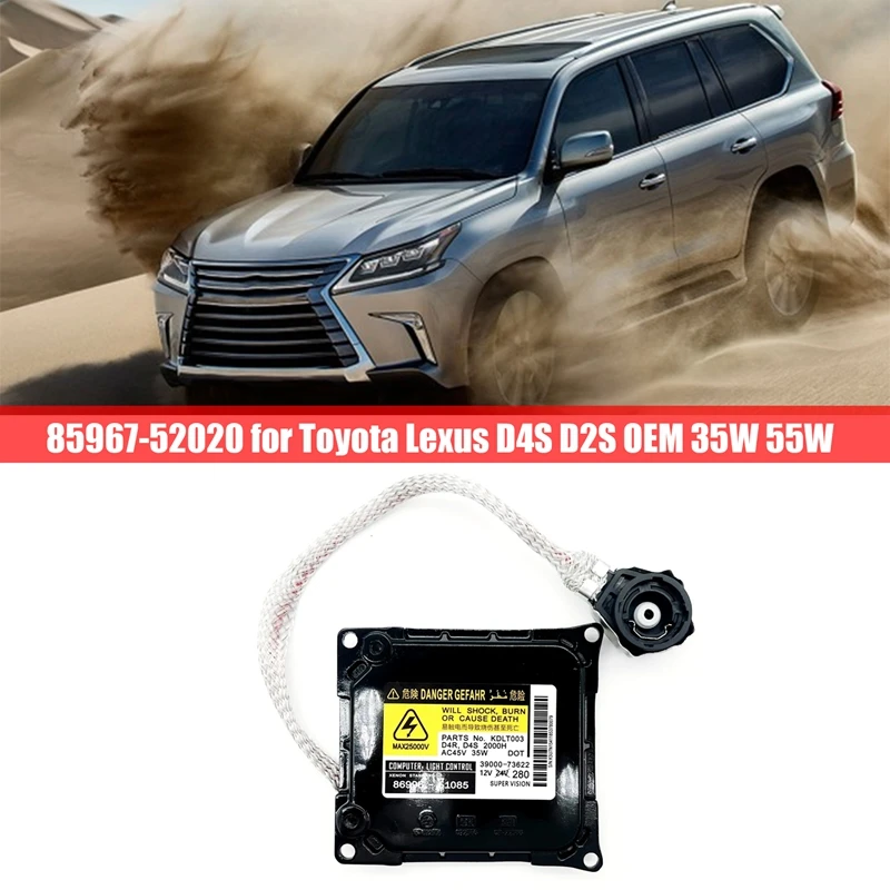 

85967-52020 Xenon Ballast Headlight Ballast Module Auto For Toyota Lexus D4S D2S 35W 55W