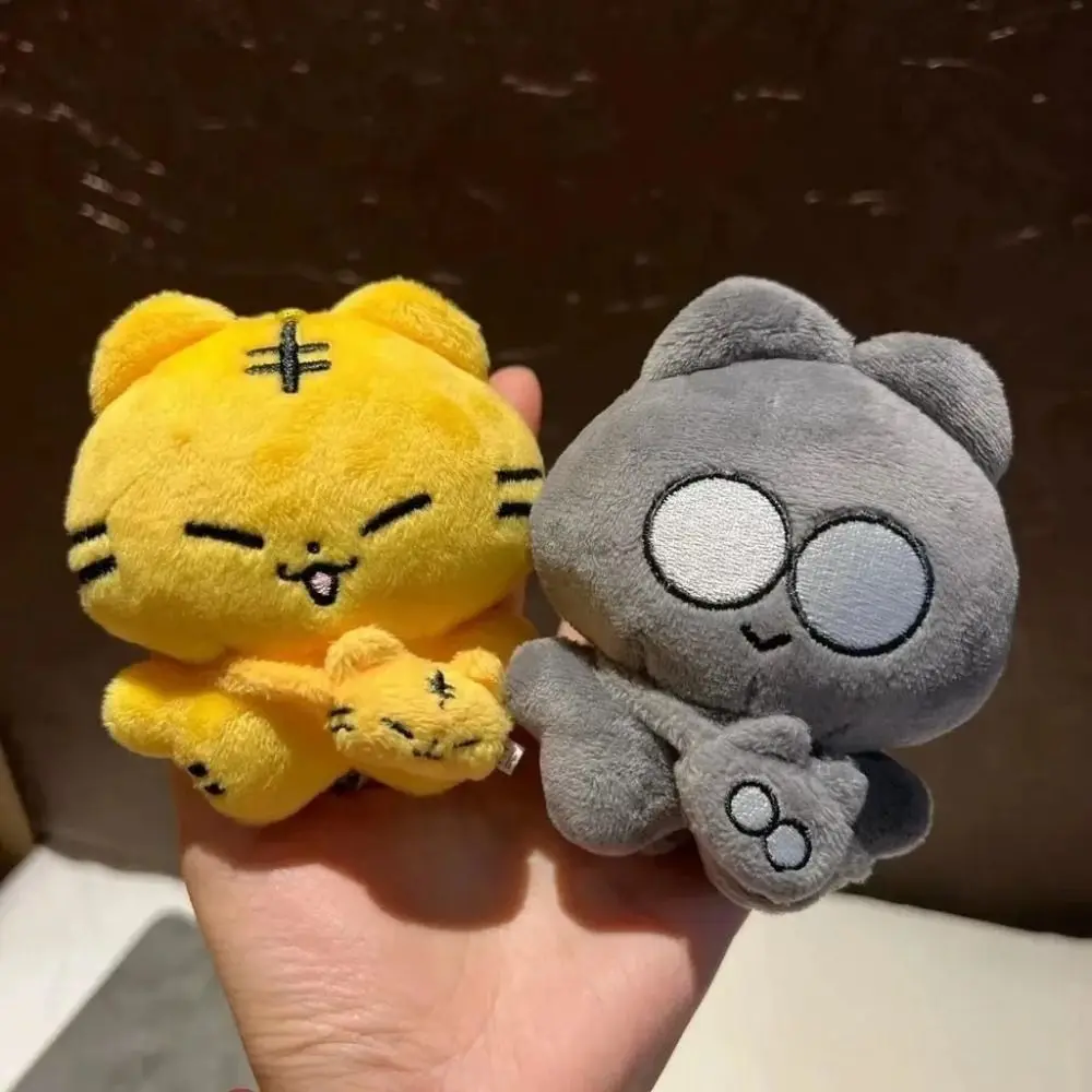 New 10cm Tiger Stuffed Keyring Kpop Idol Cute Plush Doll Keychain Key Chains Wonwoo Hoshi Tiger Figure Doll