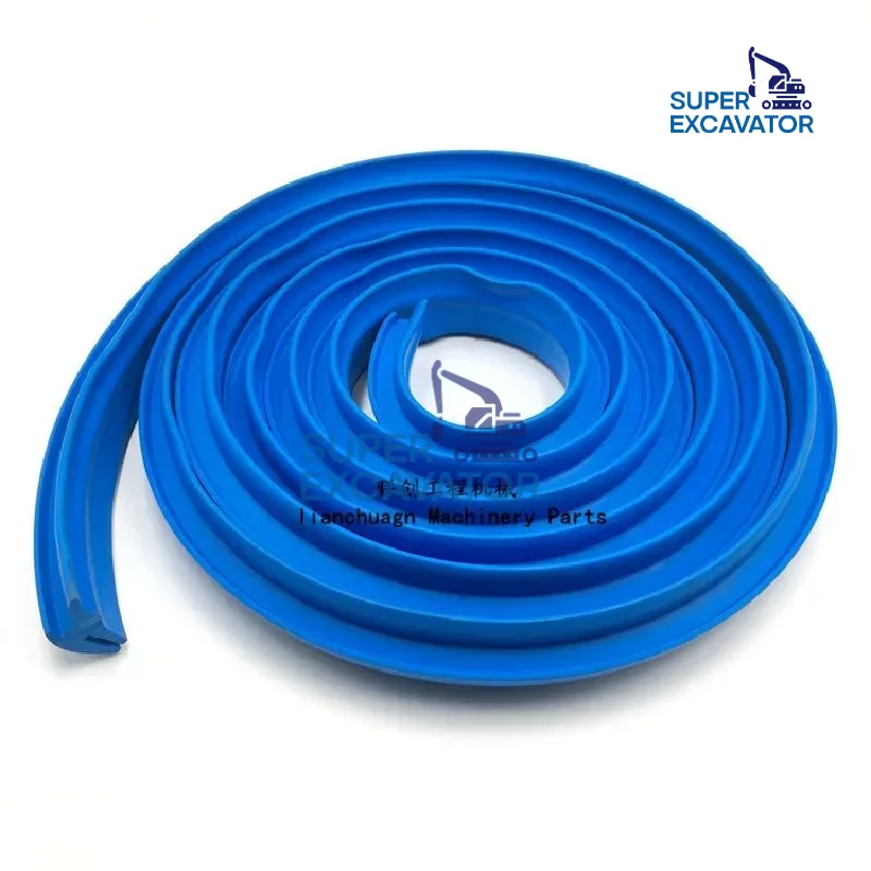 For Kobelco SK60 SK120 SK200 SK210 SK250 SK260 SK350 Slyder adventures rubber strip butter sealant strip Excavator parts