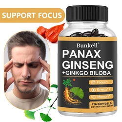 Panax Ginseng + Ginkgo Biloba - Increases Energy, Mood, Stamina & Performance Supports Mental Health