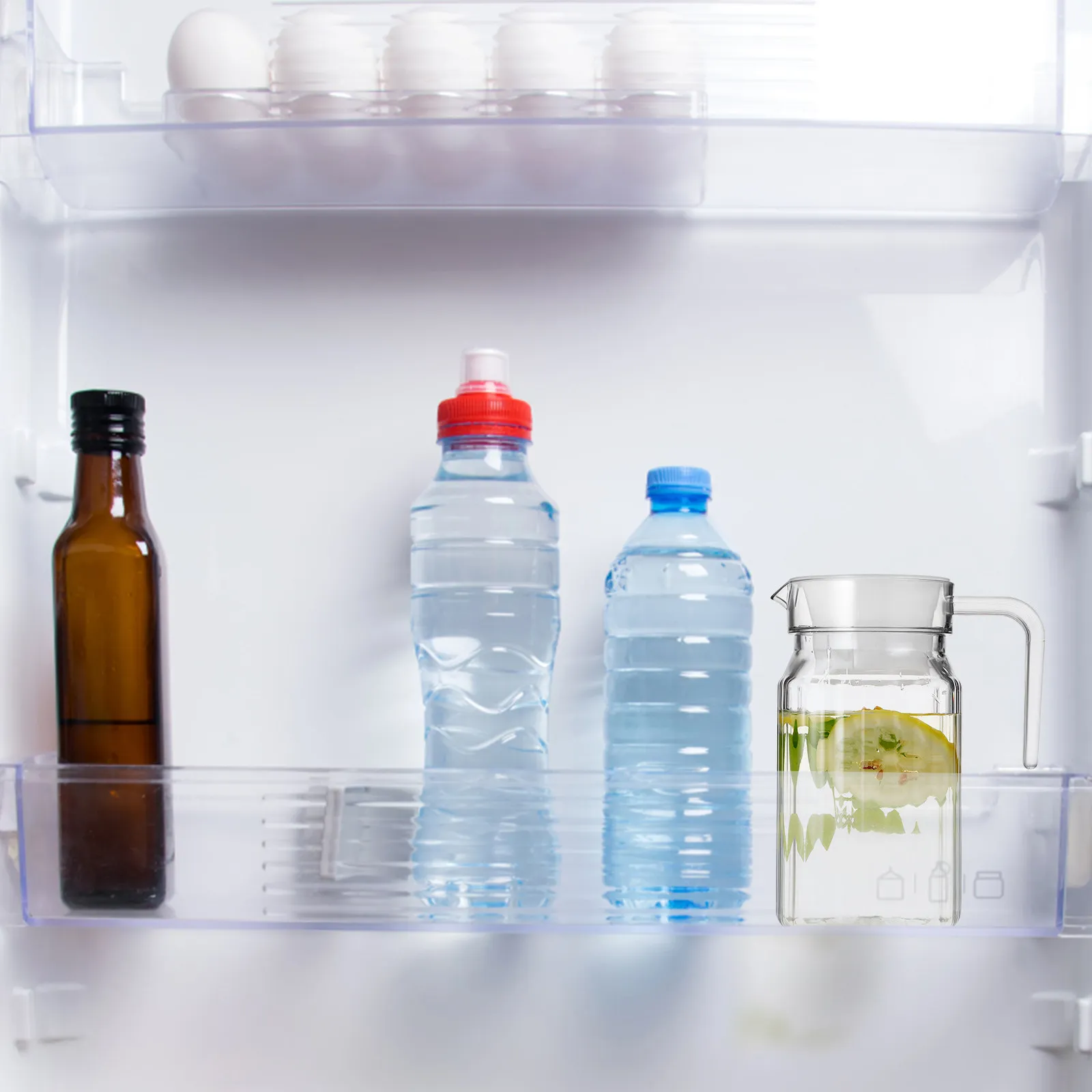 

Набор из 2 кувшинов премиум-класса для дома с крышкой и носиком, большой емкости, для хранения воды, сока, чая, молока и других напитков