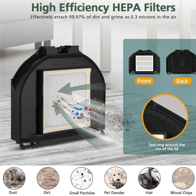 A36T-For Shark RV2310AE Matrix Robot Vacuum Cleaner Main Side Brush HEPA Filters Vacuum Replacement Parts