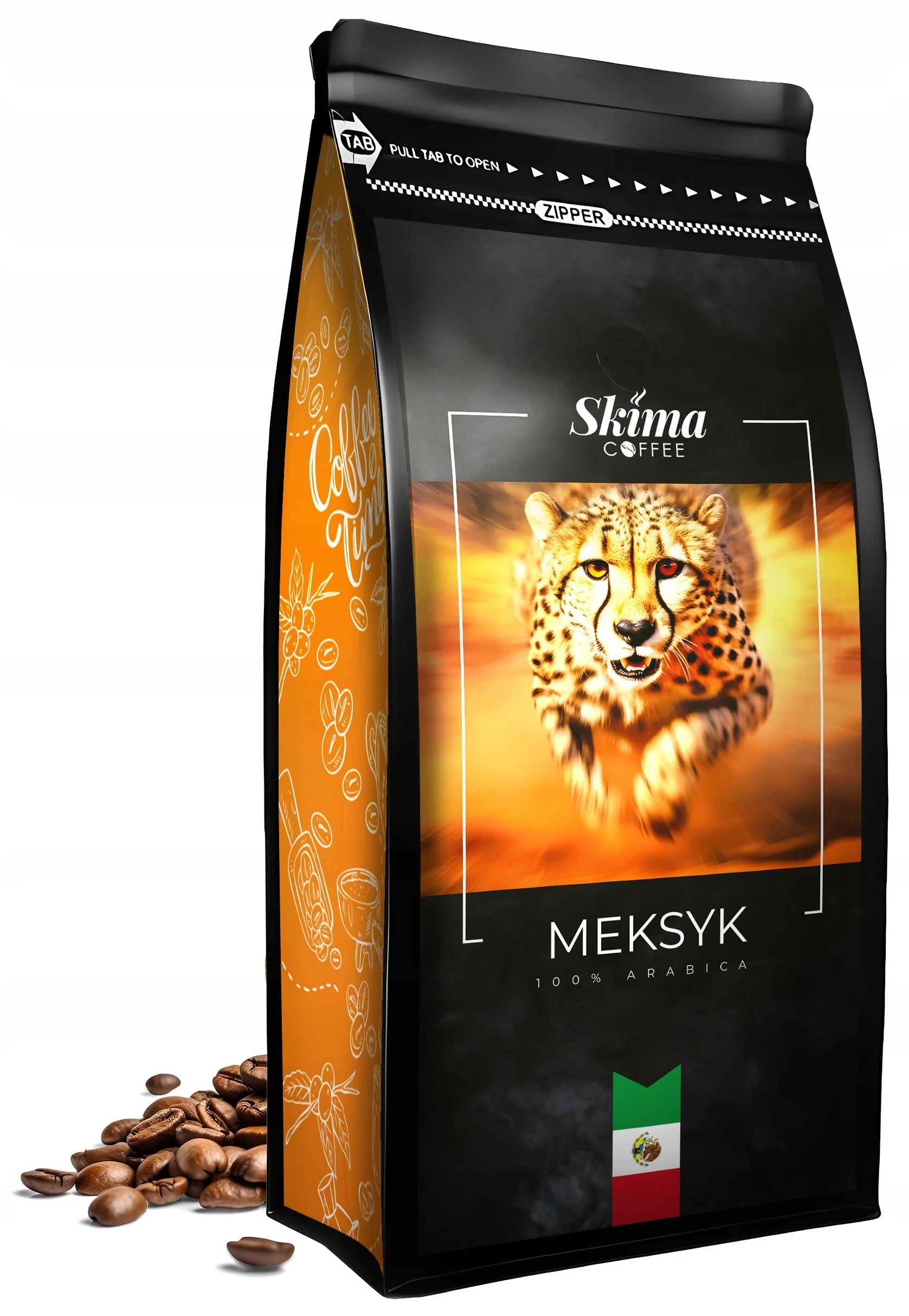 Kawa ziarnista 1kg MEKSYK 100% ARABICA Świeżo Palona do ekspresu + GRATIS