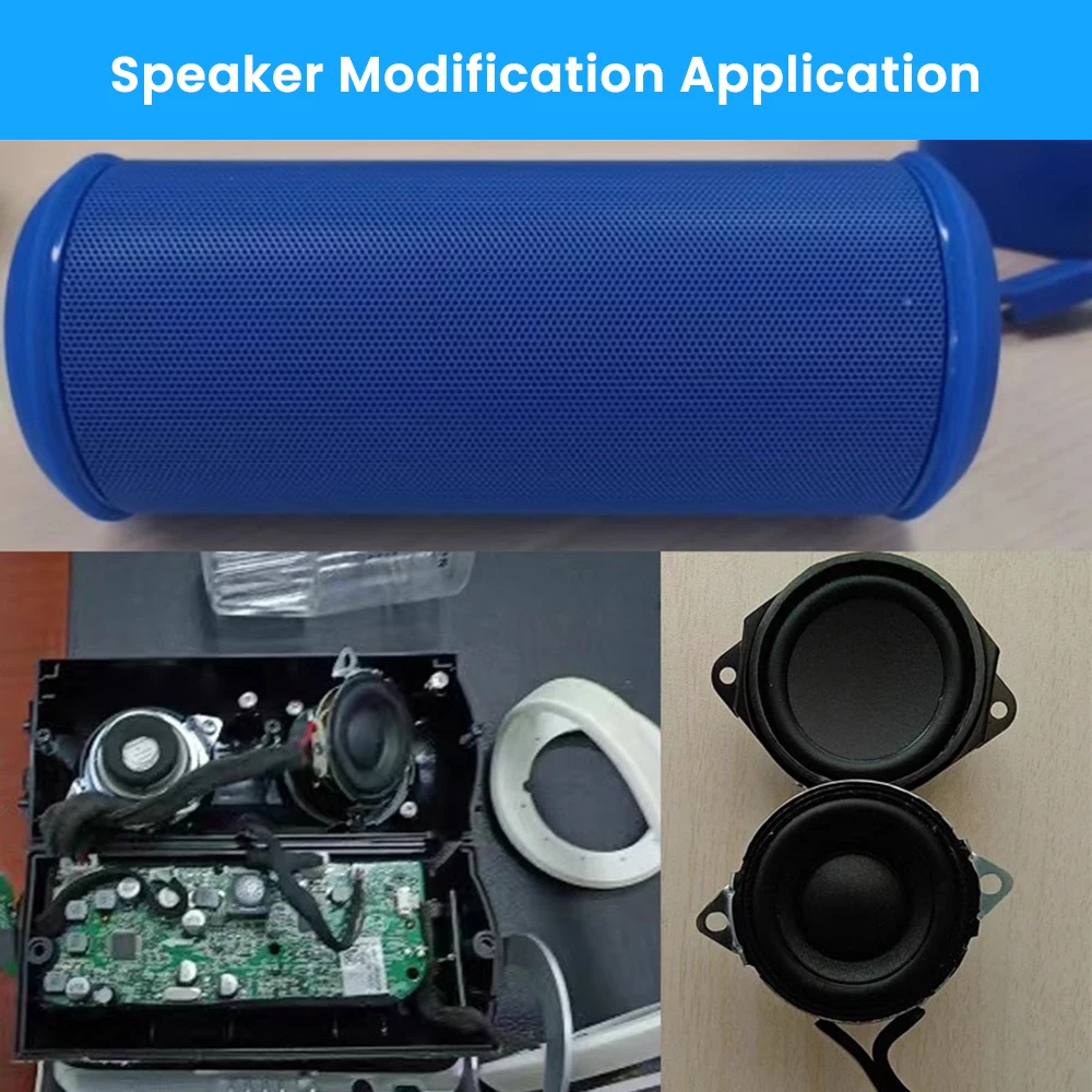 AIYIMA 2Pcs 1,5 Zoll 40MM Tragbare Lautsprecher 8 Ohm 5W Full Range Audio Lautsprecher Neodym Magnet HIFI lautsprecher Für JBL filp2