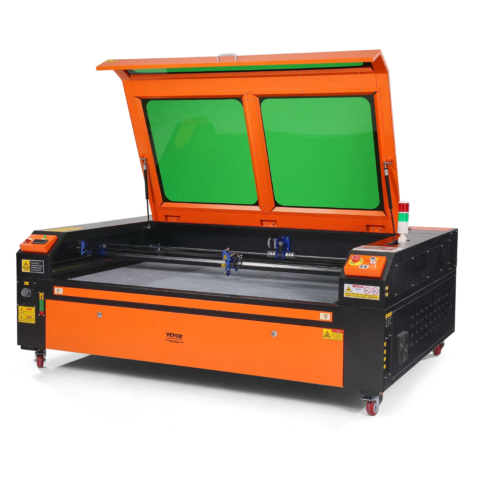 VEVOR 130W CO2 Laser Engraver, 35 x 55 in, 19.7 IPS Laser Cutter Machine with 2-Way Pass Air Assist, for Wood Acrylic Fabric